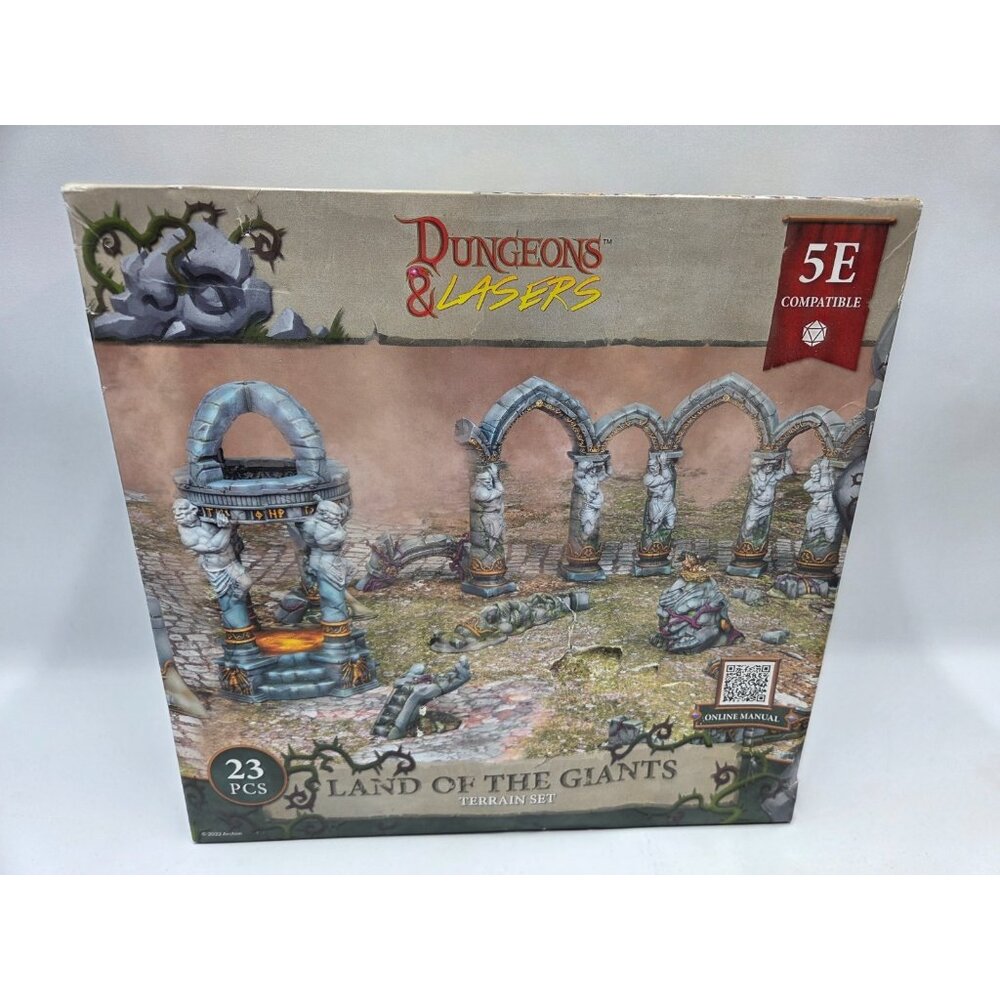 Dungeons and Lasers Land of the Giants Terrain Set 23 PC 5E Compatible Open BoxA